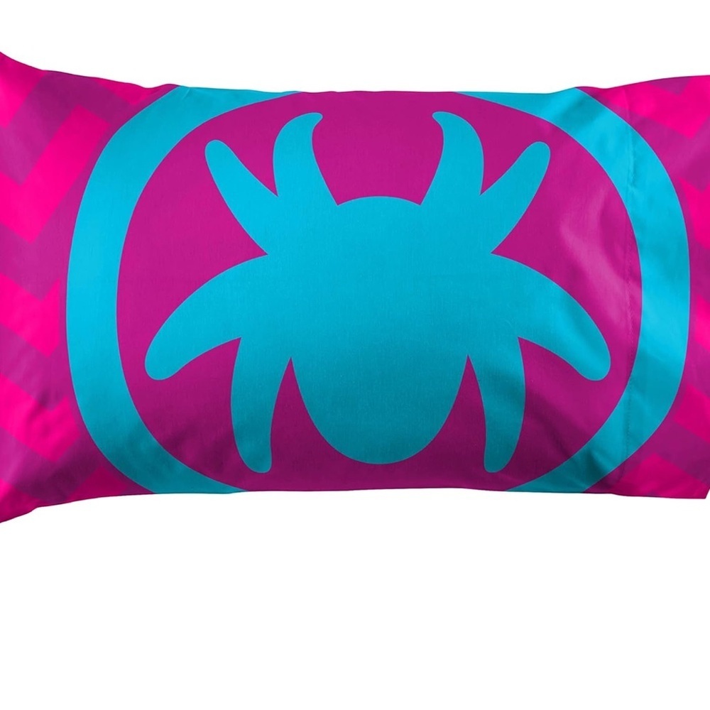 NEW Marvel Ghost Spider Gwen Spider-Man Twin Sheet Set  - Pink and Blue - Picture 4 of 10